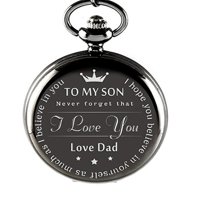

Fashion Pocket Watch for My Son Love DadMom Pocket Watch Vintage Fashion Quartz Pocket Watch