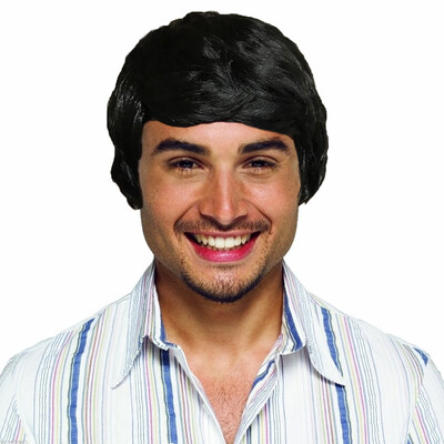 

Gobestart Short Wig for Men Vogue Cosplay Party Costume Handsome Cool Wig BK