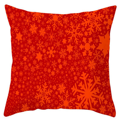 

45x45cm Christmas Red Pillowcase Soft Peach Velvet Decorative Printed Pillowcase With Zipper Poszewki Na Poduszki Kissenbezug