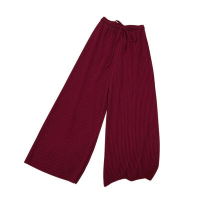 

New Womens Pants Women Summer High Waist Wide Leg Pants casual Loose Cotton Trousers