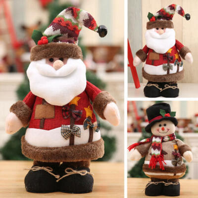 

Christmas Gift Santa Claus Snowman Ornament Festival Party Xmas Tree Decor Doll