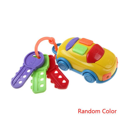 

Random Color Musical Car Key Toy Baby Early Education Pretend Play Educational Toys Colorful Plastic Toy