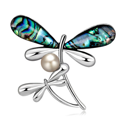 

Fashion Shell Vintage Dragonfly Brooches For Women Large Insect Brooch Pin Fashion Accessories Cute Jewelry