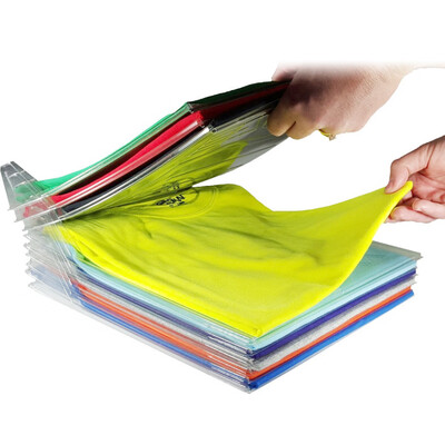 

110 Layer Anti-wrinkle Neat Storage Holder Rack T-shirt Organizing System Travel Closet Organizer Shirt Folder