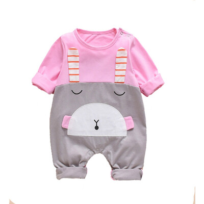 

Autumn Winter Casual Jumpsuits Toddlers Infant Baby Cartoon Pattern Long Sleeve Rompers Kids Baby Casual Jumpsuit