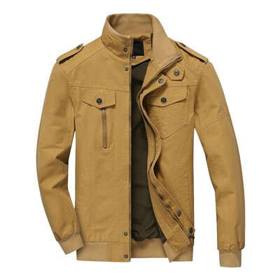 

Gobestart Men Winter Warm Jacket Overcoat Outwear Slim Long Trench Zipper Coat