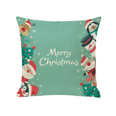 

Tailored New Christmas Cotton Linen Pillow Case Sofa Cushion Cover Home Decor
