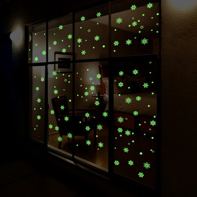 

New Hot Glowing Star Wall Stickers Light Fluorescent Sticker 3D Wall Stickers Bedroom Roof Meteor Moon Wall Decorations Christmas
