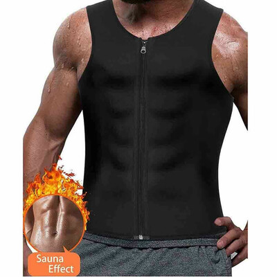 

Men Neoprene Sauna Thermo Sweat Body Shaper Waist Trainer Gym Slim Corset Vest