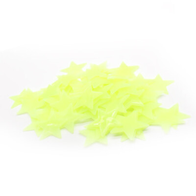 

Gobestart 20PC Kids Bedroom Fluorescent Glow In The Dark Snowflake Wall Stickers