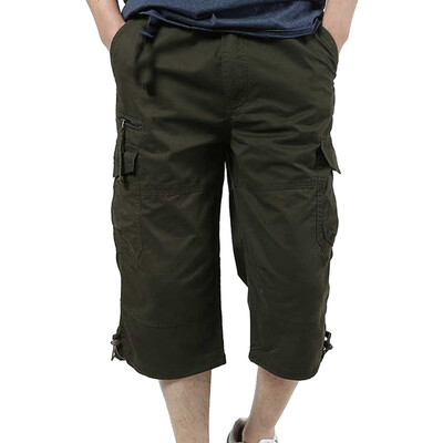 

Tailored Mens New Style Cotton Multi-Pocket Overalls Shorts Fashion Pant