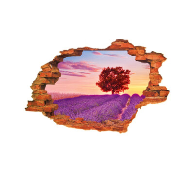 

DIY 3D Scenic Broken Wall Hole Wall Decor Stickers Removable Self-Adhesive PVC Wall Art Murals Wall Stickers Home Office Party