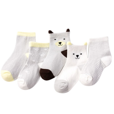 

5Pairslot 0-5Y Toddler Socks Kids Socks for Girls Cotton Mesh Cute Baby Boy Toddler Socks Baby Clothes Accessories