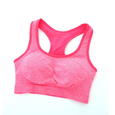 

Women Seamless Racerback Padded Bra Breathable Fitness Workout Stretch Tank Tops