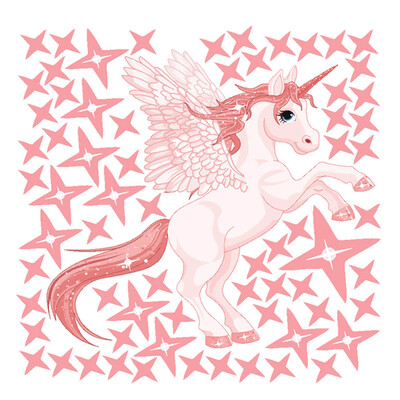 

Unicorn Wall Sticker Wall Decals Fantasy Girls Bedroom Wall Art Cute Wall Decor Art Sticker