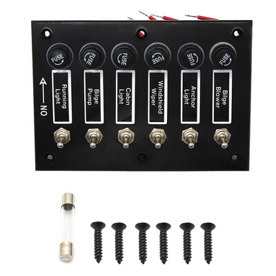 

6 Way Switch Panel Windshield Wiper Headlight Cabin Light Lamp Control Switches Auto Parts