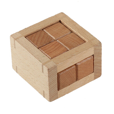 

Gobestart Wooden Intelligence Toy Chinese Brain Teaser Game 3D IQ Puzzle for Kids Adults