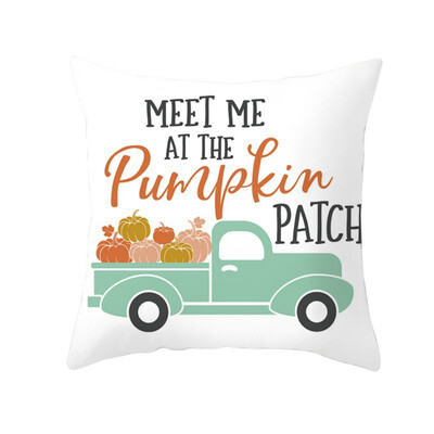 

Thanksgiving Day Printed Pillow Case Cover Square 45cm45cm Halloween Pillowcase Home Decorative Supplies