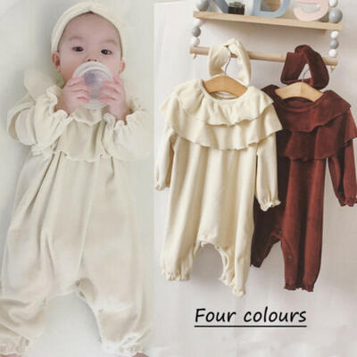 

Baby Kids Boys Girls Newborn RomperHeadband Pants Jumpsuit Bodysuit Outfits US