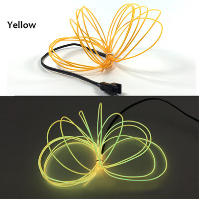 

Siaonvr EL Wire Neon Glowing Led Cable Wire for Halloween Christmas Party DIY Decoration