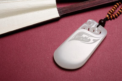 

WANYANSHAOHUA Xinjiang Hetian Seeds Jujube Red Flesh White Jade Original Seed Pendant Accessories 18336-8062