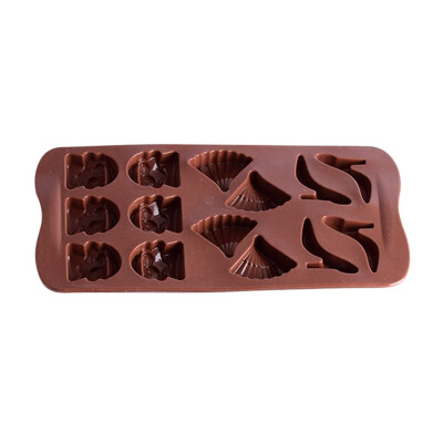 

Baking Utensils Cute Animal Cartoon Style Household Silicone Chocolate Mold For Kitchen DIY12 Even Sprouting Shape