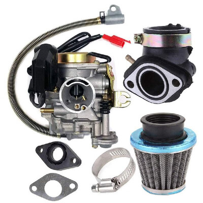 

Carburetor Fit for GY6 50CC 49CC 4 Stroke Scooter Taotao Engine 18mm Carb Intake Manifold Air Filter