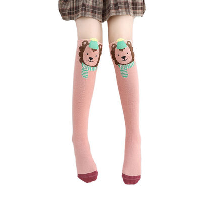 

2-12Y Kids Cartoon Cute Cotton Socks Bear Animal Baby Cotton Socks Knee High Long Leg Warmers Socks Boy Girl Children Socks