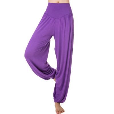 

Pleated Loose Yo-ga Leggings for women New Bloomers Dance TaiChi Full Length Hip Hop Pants Streetwear Modal Pants Fitness Pants