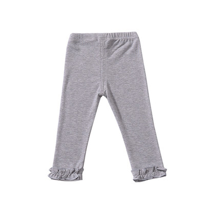 

Toddler Baby Girls Cotton Leggings Kids Solid Color Slim Elastic Trousers Pants Autumn Leggings suitable for 1-6 years old child