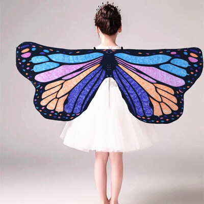 

Fairy Tale Princess Cosplay Costume Butterfly Wings Shawl Cape Stole Kids Boys Girls Scarf Wrap Accessories Girls Costumes Wings