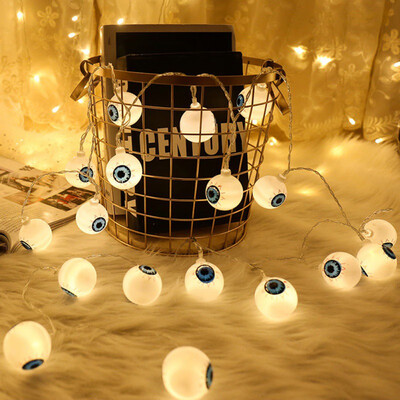 

Halloween Eye Shape Decorative Lights String Ghost Festive Supplies Home Party Bar Decoration