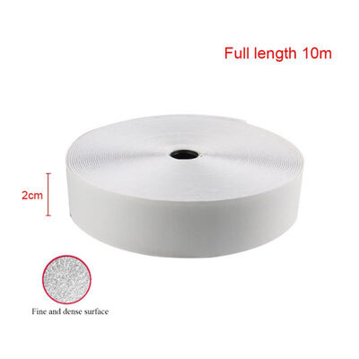 

328FT10M Self Adhesive Nylon Clasp Tape Roll Sticky Back Strip Fastener Mounting Tape White Loop