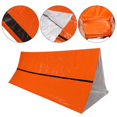 

Tourist Tent Outdoor Emergency Tent Use As Survival Tent Emergency Camping Portable PE Orange Shelter Survival Tent 150240CM