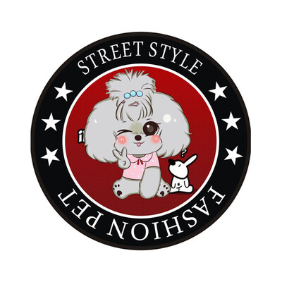 

Toponeto Pet Mat Printed Soft Fabric Round Floor Mat Carpet Room Area Bedroom Rug