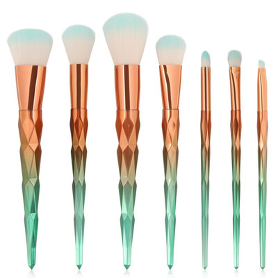

Pro Diamond Shape Makeup Brush Set Foundation Powder Blusher Eyeshadow Eyeliner Eyebrow Lip Brush Cosmetic Tool Kits W1
