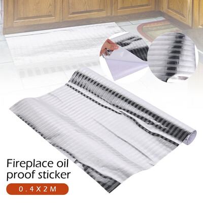 

Kitchen Wall Stove Aluminum Foil Oil-proof Stickers