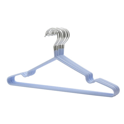 

10pcs Hanger Home Non-Slip Drying Rack Adult Clothes Hanging Seamless Clothing Support Stainless Steel Hanger
