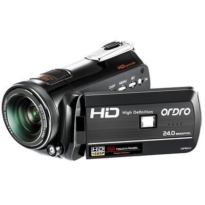 

Ouda D397 HD camera digital DV professional camcorder integrated infrared night vision 4K red circle super wide-angle home travel wedding meeting WIFIAPP