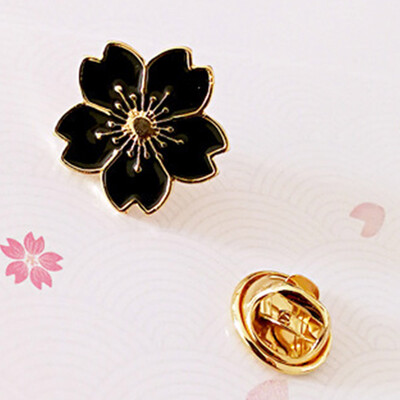 

Pretty Cherry Blossoms Flower Brooches Pins Collar Jacket Badge Women Jewelry