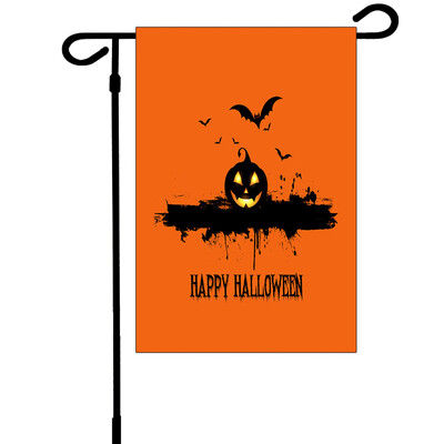 

Toponeto Halloween Bat Pumpkin Witch Garden Banner Home Decoration Banner 30x45cm