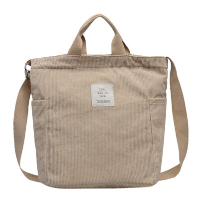 

Casual Women Solid Color Large Capacity Crossbody Shoulder Bag Shopping Tote