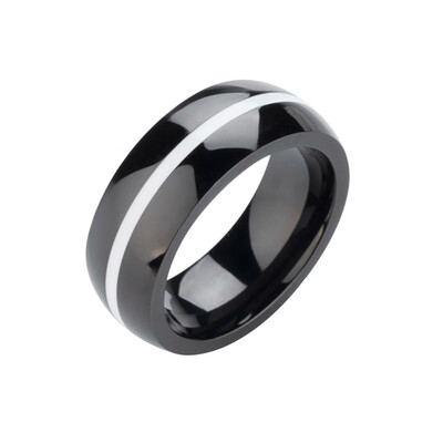 

Men firefighter Ring Stainless Steel Thin blue red line Top Quality Jewelry Rings