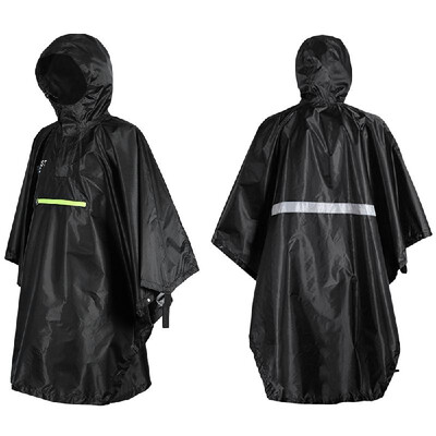 

Men Women Raincoat Waterproof Rainwear with Reflector Rainproof Poncho with Reflective Strip