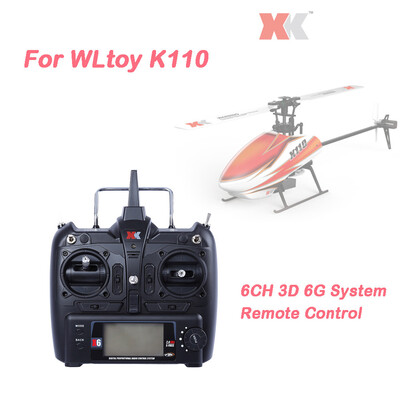 

Siaonvr 24G 6CH Remote Controller Transmitter For RC Helicopter WLtoys XK X6 K100 K110