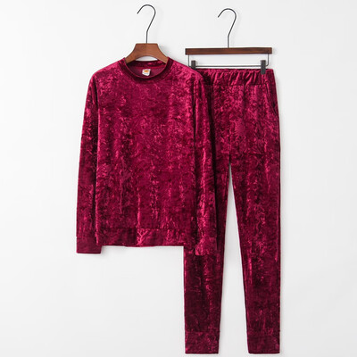 

Toponeto Fashion Women Velvet Set Casual Long Pants Casual Outfit Sportswear Suit