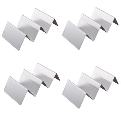 

Toponeto 4Pcs Stainless Steel Taco Holder Display Holders Kitchen Food Rack Shell