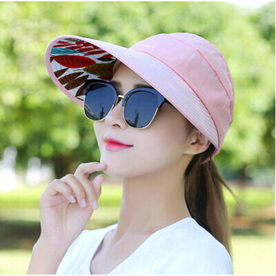 

Summer empty hat damp anti-ultraviolet Korean version spring&summer foldable sunscreen hat sunshade hat hat woman