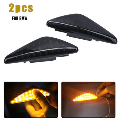 

2 X 12V Amber Sequential Flow LED Side Maker Lights For BMW F25 E70 E71 X3 X5 X6