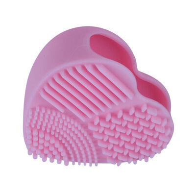 

Cute Design Heart Shape Clean Make up Brushes Wash Brush Silica Glove Scrubber Board Cosmetic Cleaning Tools For Makeup Brushes